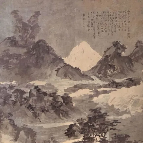 green-blue-shanshui volcano