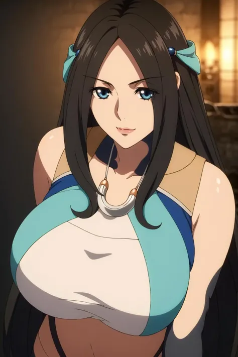 Katara, nudity, are very close to viewer, nsfw, mature, nipples, erotic, focus on breasts, detailed hair, detailed face, masterpiece, best quality, looking at viewer, medium breasts, highly detailed, topless, seductive, highly detailed, smile, loving, downblouse, hanging , bent over, on all four