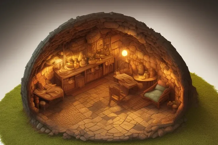 duskametrick15 hobbit house lord of the rings incredibly detailed background bokeh rim lighting duskametrick15