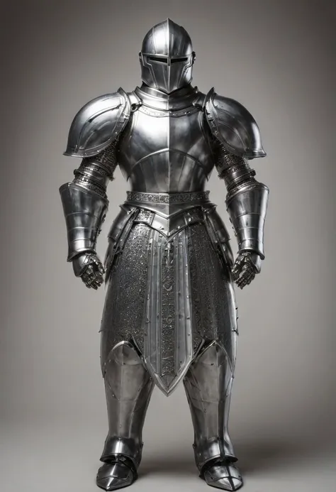 heavy armor, (18yo Boy), atheletic figure, caucasian, shiny ais-steelz metal armor, Gothic plate armor, helmet, Pauldron, full armor, full body shot,