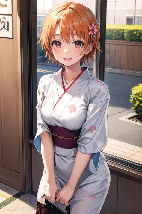 (masterpiece, best quality, detailed), 1girl, solo, looking at viewer, aamahiru, short hair, hair ornament,
yukata, kimono, obi, print kimono, japanese clothes, short kimono, hair flower, indoors, convenience store, shop, <lora:breasts_squeezed_together_v0.2:1> (breasts squeezed together, v arms), smile, open mouth