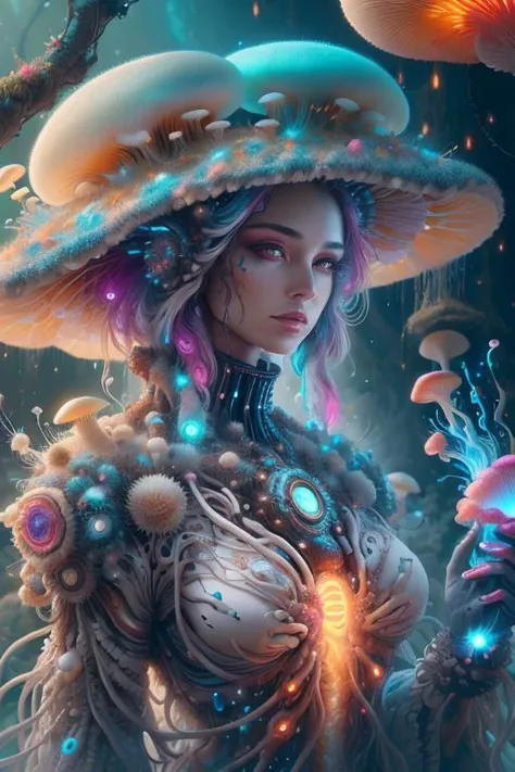 <lora:MyceliumTech:0.8>