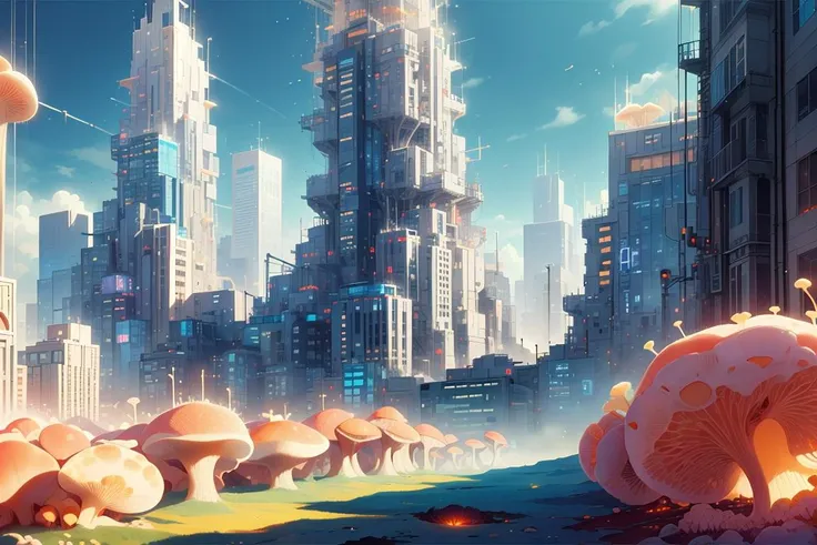 masterpiece, best quality,
city, utopia, glass, buildings, blue sky
<lora:MyceliumTech-21:0.8>, myceliumtech , scifi, Psychedelic ,Mycelia,spongy,