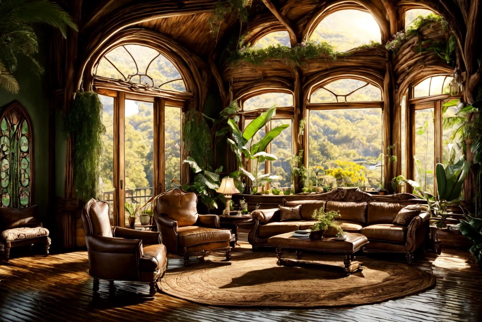 <lora:ElvenInterior:1>,
((elfint, a beautiful living room, table, chairs, window, sunlight, plants, flowers)):1.22,
BREAK soft light, cinematic lighting, detailed(shadow, glow),
BREAK <lora:add_detail:0.5>, extremely detailed, CG, finely detailed, (masterpiece, best quality):2.0, ((photorealistic:1.15)),
