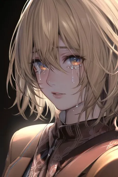 ((ultra detailed, masterpiece, best quality)) 
<lora:RE4Ashley:0.8>
 RE4Ashley, 
crying,
godly auburn light,
looking at viewer, dim light,
1girl, solo, blonde hair, portrait,
black background,