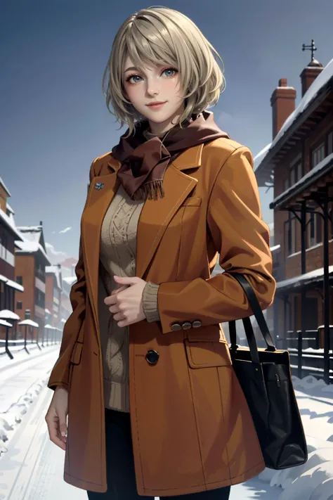 ((ultra detailed, masterpiece, best quality))
<lora:RE4Ashley:0.8>
RE4Ashley, 1girl, solo, blonde hair, in a winter wonderland, cowboy shot, winter clothing, smile