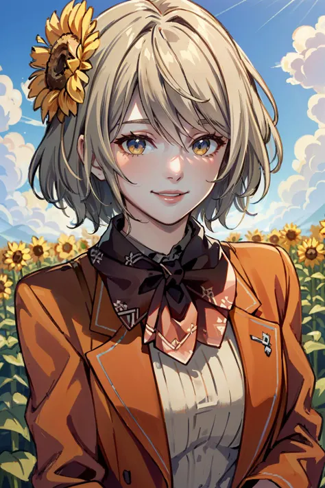 ((ultra detailed, masterpiece, best quality))
<lora:RE4Ashley:0.8>
RE4Ashley, 1girl, solo, blonde hair, surrounded by sunflowers in a bright field, smiling, happy
