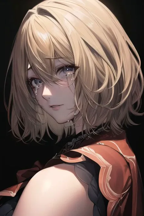 ((ultra detailed, masterpiece, best quality)) 
<lora:RE4Ashley:0.8>
 RE4Ashley, 
crying,
godly auburn light,
looking at viewer, dim light,
1girl, solo, blonde hair, portrait,
black background,