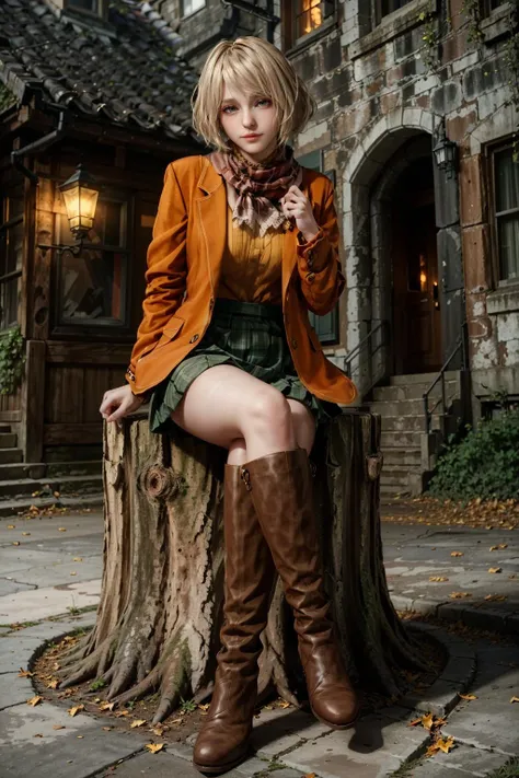 (masterpiece, best quality)
1girl, AshleyGrahamRE, solo, breasts, looking at viewer, smile, short hair, blue eyes, skirt, gloves, brown eyes, sitting, jacket, full body, pantyhose, boots, blonde hair, outdoors, open clothes, scarf, black footwear, high heels, sweater, lips, blue skirt, coat, plaid, black pantyhose, plaid skirt, knee boots, ribbed sweater, high heel boots, realistic, tree stump
<lora:epi_noiseoffset2:1> <lora:add_detail:0.7> <lora:AshleyGrahamRE:1>