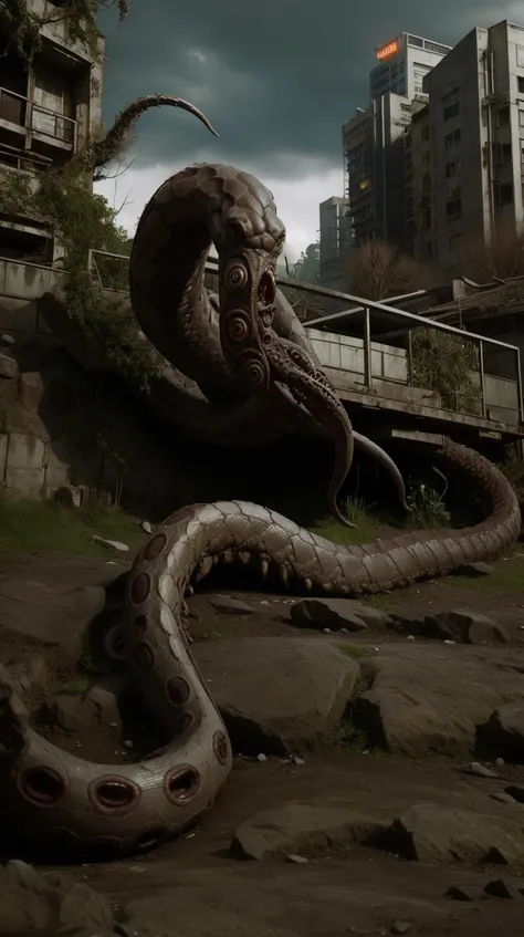 dreadtech, snake, disturbing, scifi <lora:DreadTech-20:1>