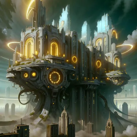 <lora:DreadTech-20:0.7>,dreadtech , disturbing, scifi,
city buildings ,
<lora:BlessedTech-20:0.7> blessedtech, blessed, aura,