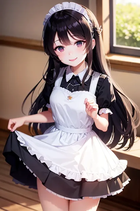 (maid dress:1.2),<lora:mayijiang-10:0.8>,mayijiang,light smile,mid_breats,best quality