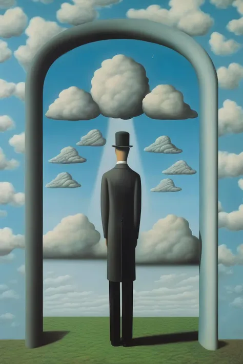 <lora:Rene Magritte Style:1>Rene Magritte Style - the space between the wicked lies we tell