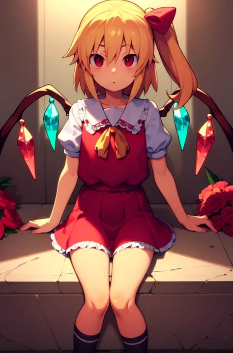 masterpiece, best_quality, 1girl, solo, flandre scarlet, <lora:metata_v1:0.8>