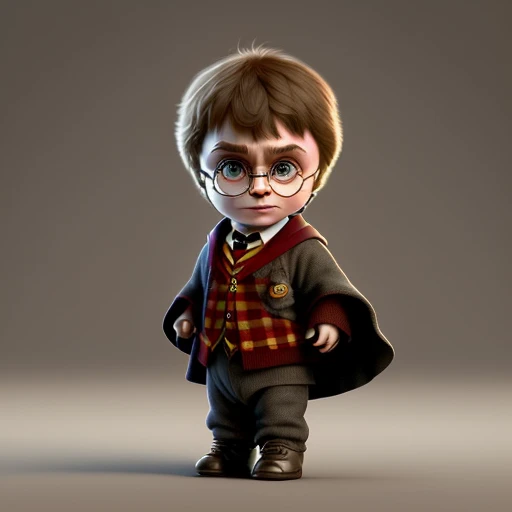 cbzbb , ((harry potter)) ,charachter ,cute, little, beautiful, devian art, trending artstation, digital art, detailed, cute, realistic, humanoide, character, tiny,cinematic sho ,cinematic lights,((harry potter)), from harry potter movie