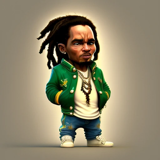 cbzbb , ((bob marley)) ,charachter ,cute, little, beautiful, devian art, trending artstation, digital art, detailed, cute, realistic, humanoide, character, tiny,cinematic sho ,cinematic lights,((bob marley)), (bob marley singer)