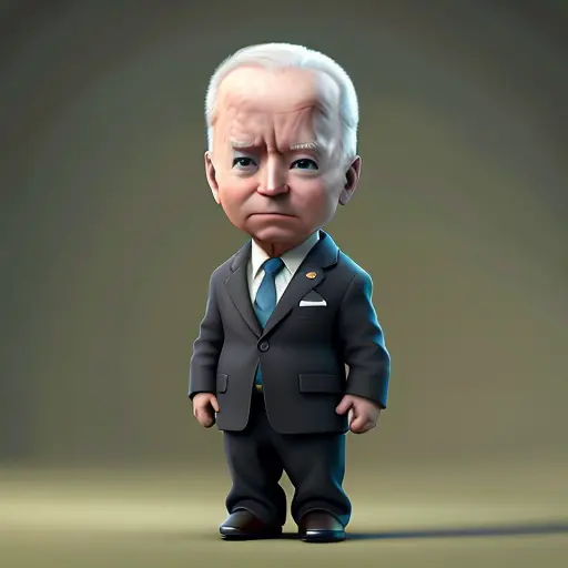 cbzbb , joe biden ,charachter ,cute, little,  beautiful, devian art, trending artstation, digital art, detailed, cute, realistic, humanoide, character, tiny,cinematic sho ,cinematic lights,joe biden,looks disgust