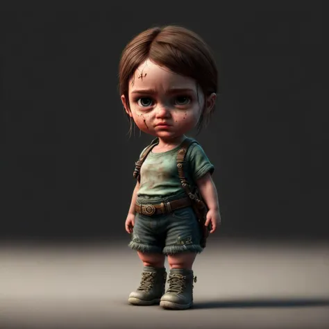 cbzbb , ellie, the last of us character ,cute, little, beautiful, devian art, trending artstation, digital art, detailed, cute, realistic, humanoide, character, tiny,cinematic,cinematic lights, 4k, detailed
<lora:more_details:0.7>