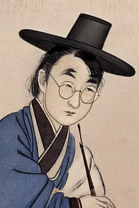 Harry Potter, shinyunbok style <lora:shinyunbokLora_v10:0.7>
