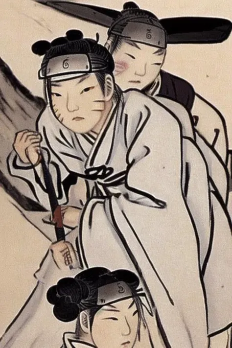 Naruto, shinyunbok style <lora:shinyunbokLora_v10:0.7>