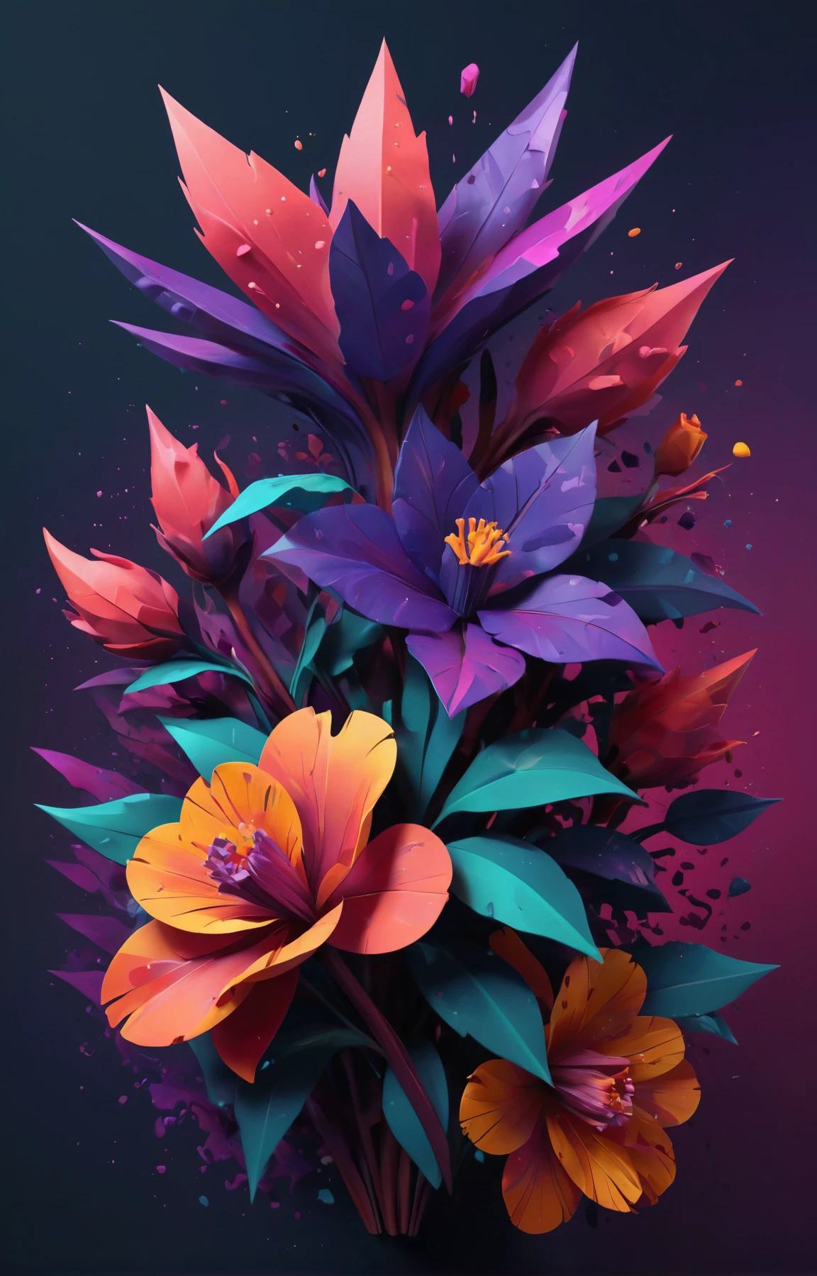 Minecraft style , (vibrant splash, paint smears, paint smudges), Floral Academia aesthetic, stunning background. dark and moody, a mesmerizing blend of light and shadow. masterpiece, absurdres, intricate details <lora:colorSplash:0.7> . Blocky, pixelated, vibrant colors, recognizable characters and objects, game assets