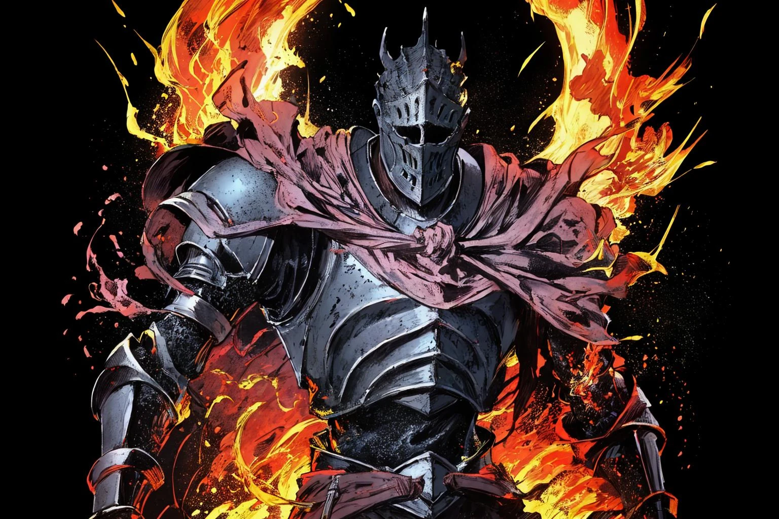 masterpiece:1.2, best quality, dark, fire, action shot, knight, casting magic, blue magical effects, centered, portrait, in the style of Kentaro Miura, standing <lora:Soul_of_Cinder:0.8>, <lora:FEH_Concept_v2:1.0>