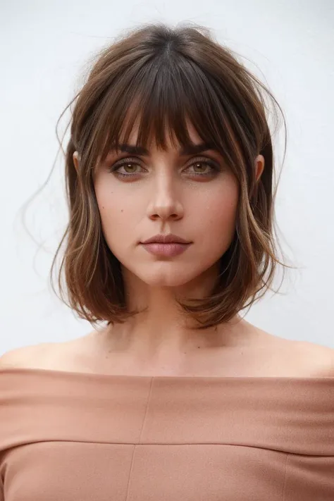 1girl, solo, face, portrait, off-shoulder, bob cut, bangs, simple white background, female focus, photorealistic, soft colors, masterpiece, high quality, (high detailed skin:1.1)
<lora:ana_de_armas_lora_v01:1> ada88