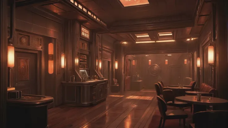 art deco scifi city, dieselpunk Quiet Room \(room\) <lora:EnvyStarlightDieselpunk01:1:hr=0>