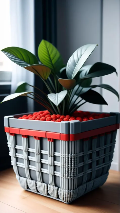 <lora:NESStyleXL:1>NESStylehandmade macrame plant basket, NES-inspired, gray plastic, red plastic, 24mm, (analog, cinematic, film grain:1.3), Bokeh DOF, (Masterpiece:1.3) (best quality:1.2) (high quality:1.1)