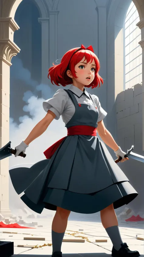 <lora:NESStyleXL:1>NESStylebaroque oil painting, anime key visual environment concept art, anime maids fighting a crusade in jerusalem, brutalist dark fantasy, trending pixiv fanbox, rule of thirds golden ratio, detail acrylic palette knife, illustrated by hayao miyazaki makoto shinkai jamie wyeth greg rutkowski chiho aoshima, NES-inspired, gray plastic, red plastic, 24mm, (analog, cinematic, film grain:1.3), Bokeh DOF, (Masterpiece:1.3) (best quality:1.2) (high quality:1.1)