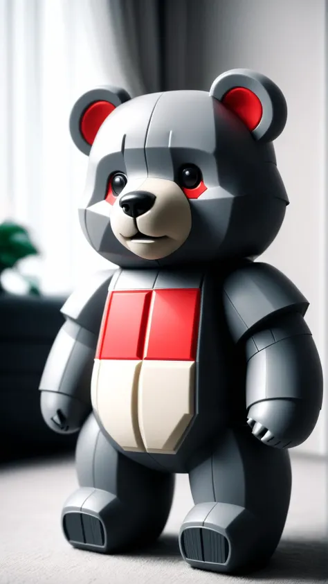 <lora:NESStyleXL:1>NESStyleteddybear, NES-inspired, gray plastic, red plastic, 24mm, (analog, cinematic, film grain:1.3), Bokeh DOF, (Masterpiece:1.3) (best quality:1.2) (high quality:1.1)