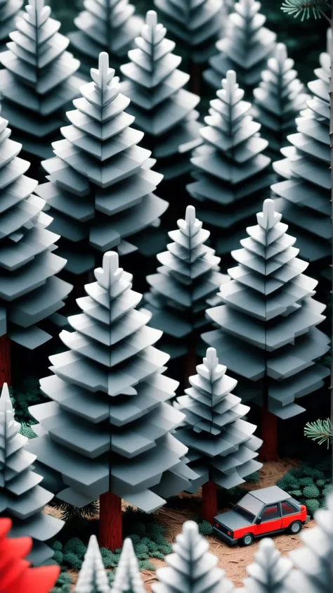 <lora:NESStyleXL:1>NESStyledense coniferous forest filled with pine, spruce, and fir trees, NES-inspired, gray plastic, red plastic, 24mm, (analog, cinematic, film grain:1.3), Bokeh DOF, (Masterpiece:1.3) (best quality:1.2) (high quality:1.1)