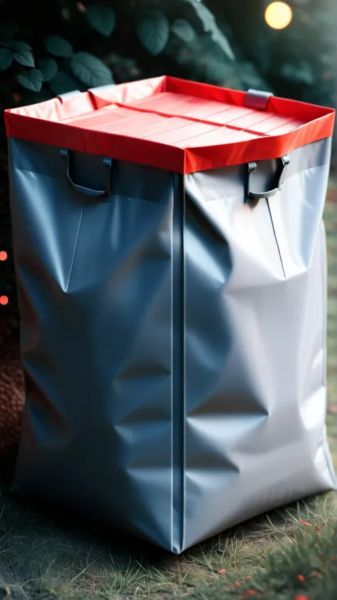 <lora:NESStyleXL:1>NESStyleBin bag, NES-inspired, gray plastic, red plastic, 24mm, (analog, cinematic, film grain:1.3), Bokeh DOF, (Masterpiece:1.3) (best quality:1.2) (high quality:1.1)