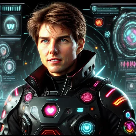 (tom cruise) hackingui, user interface, hud, colorful rainbow colors, <lora:hackingui:1>, (perfect hair, perfect face:1.25)