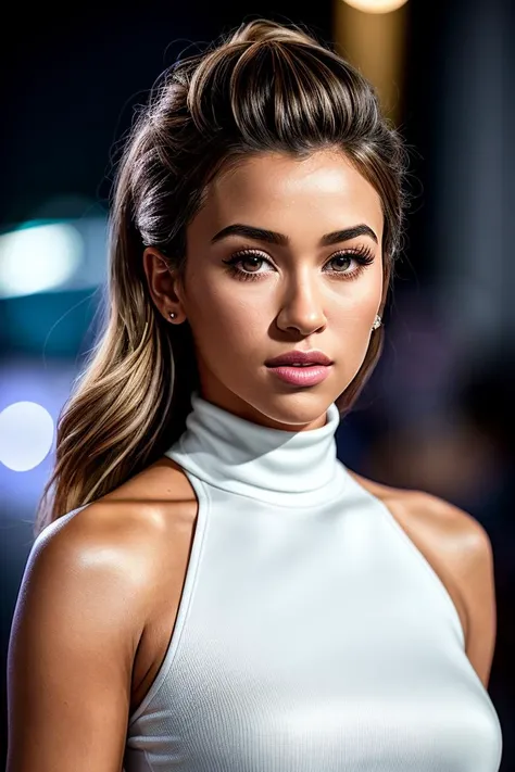 photo of beautiful (cindypr4d0:0.99), a woman in a (movie premiere gala:1.1), perfect hair, hair upsweep updo, wearing white (turtleneck:1.1), ((Vectorheart:1.1)), modelshoot style, (extremely detailed CG unity 8k wallpaper), professional majestic (photography by ansel adams:1.1), (Leica M3 Double Stroke Camera), 24mm, exposure blend, hdr, faded, extremely intricate, High (Detail:1.1), Sharp focus, dramatic, soft cinematic light, (looking at viewer), (detailed pupils), (upper body), 4k textures, soft cinematic light, adobe lightroom, photolab, elegant, ((((cinematic look)))), soothing tones, insane details, hyperdetailed, low contrast