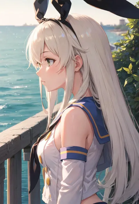 {safe:1.10}, best quality, masterpiece, highres, solo, {shimakaze_kantaicollection:0.90}, profile, from_side, upper_body