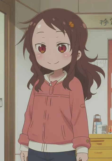 <lora:kobayashisan:1.0>, kobayashisan, Riko, solo, smile,