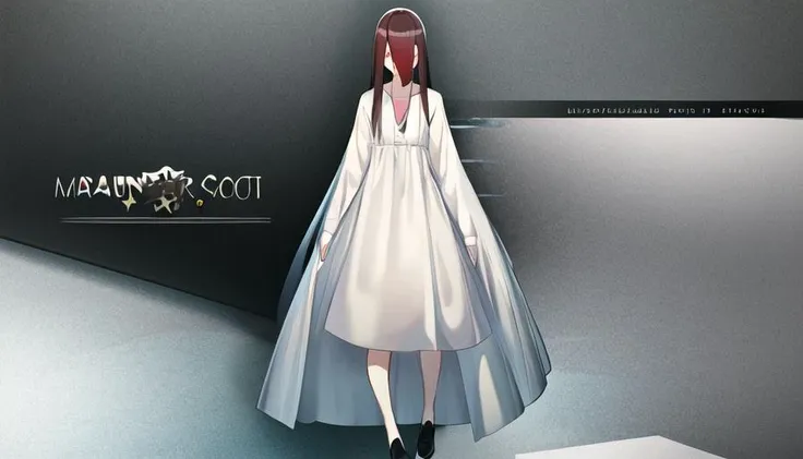 ((masterpiece)),(best quality), absurdres,sadako_yamamura,red eyes, white dress,<lora:Sadakobest:0.8>, <lora:graphicDesign20_v10:1>,graphic design,