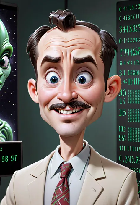 <lora:BillMatheson:.5> A BillMatheson man decoding alien languages using mathematical patterns in a secret government lab