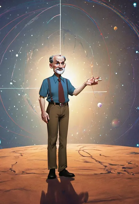 <lora:BillMatheson:.5> A BillMatheson man traversing parallel universes to collect unique mathematical insights