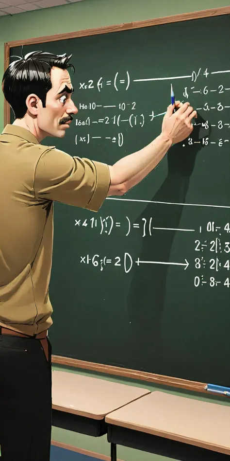 <lora:BillMatheson:.8> A BillMatheson man solving complex equations on a classroom blackboard
