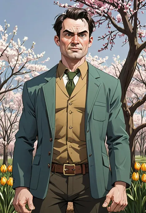 <lora:BillMatheson:.5> A BillMatheson man ready to spring into action