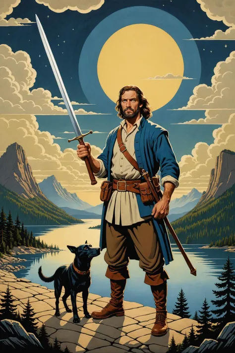 by NC Wyeth and Bess Hamiti in the style of Mark Briscoe  <lora:more_art:0.20><lora:huge_anime_eyes:0.85><lora:attractive:0.75><lora:great_lighting:1.00><lora:aesthetic:0.85><lora:photorealistic_portrait:0.85><lora:clothing_slider:1.00><lora:RMSDXL_Enhance:0.45><lora:RMSDXL_Creative:0.35><lora:RMSDXL_Photo:0.45><lora:RMSDXL_Darkness_Cinema:0.50><lora:XDetail_heavy:0.45><lora:perfect_eyes:0.15><lora:perfect_hands:0.15><lora:midjourney:-0.15><lora:looking_at_viewer:0.75>