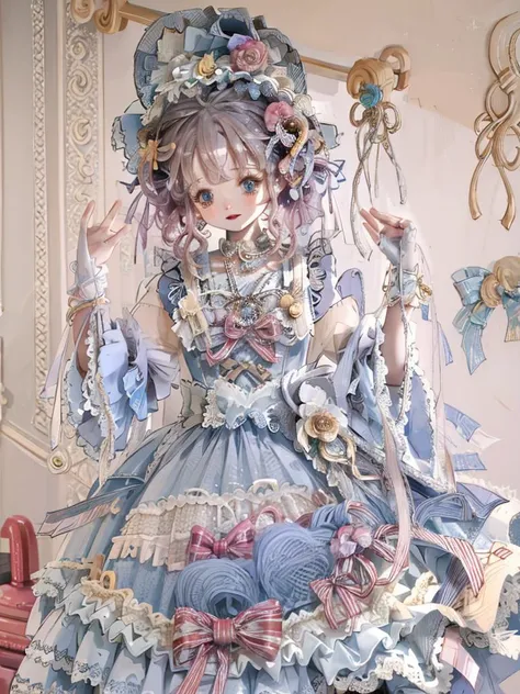 6 years old,masterpiece, best quality, masterpiece,best quality,extremely detailed CG unity 8k wallpaper, day,1 girl, <lora:GuihuagaoSomeSortOf_v10:1>, <lora:huajia_lolita:1>