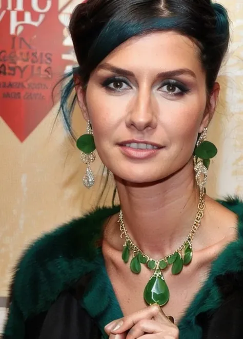 yasemin_ergene, with blue hair wearing a green dress and earrings, with a dark background and a blue smoke, by Franois Quesnel
<lora:yasemin_ergene-000016:0.9>
