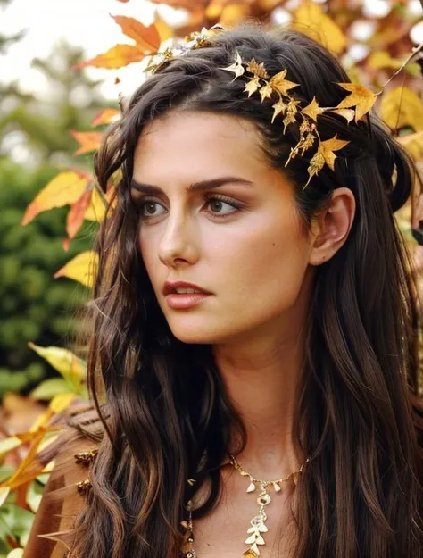Masterpiece, Cute , beautiful yasemin_ergene, drill hair, wearing gold laced dress, autumn, leaves, trees, best quality, samdoesarts, portrait, intricate detail, relaxing, brown eyes, headdress, detailed eyes, big pupils, brown eyes
<lora:yasemin_ergene-000016:0.9>