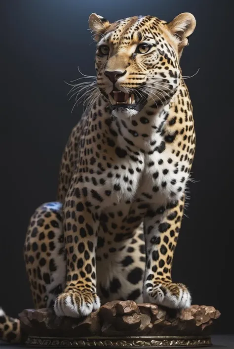 detailed,  Leopard, Giant, Panorama, Weirdcore, Rembrandt lighting