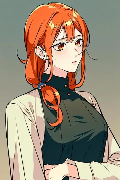 masterpiece, high quality, <lora:Ginger:1>, Ginger, 1girl, solo, solo focus, long hair, upper body,