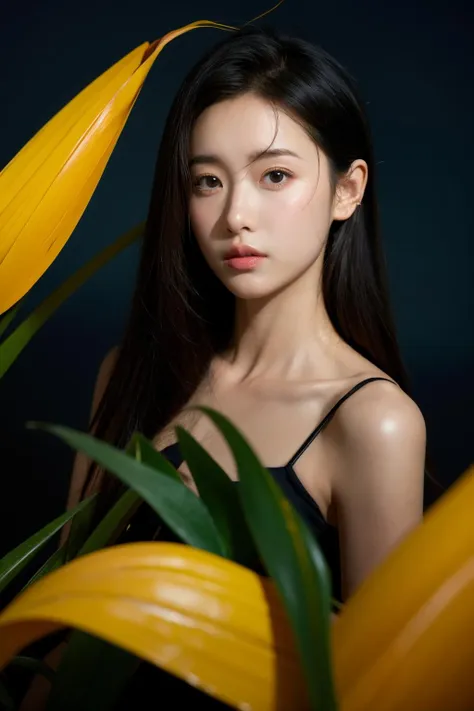 Best quality,masterpiece,ultra high res,photorealistic,1girl,MMN,MN,cho girl,1girl,solo,looking at viewer,studio light,realistic,photorealistic,undone sarashi,Heliconia,a supernatural political campaign,