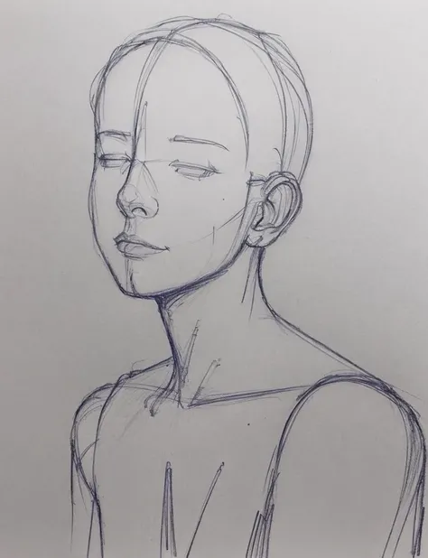 anime pose ,white background,sketch, <lora:anime pose(final):1>